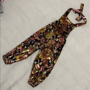 Floral velvet bodysuit